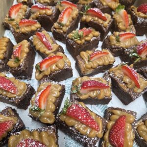 Salted caramel brownie