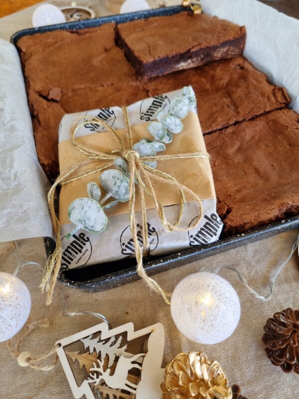 Christmas Gift Brownie Slab